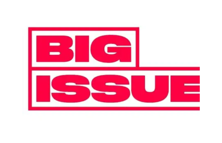 Big Issue Logo of Big Issue with bold red text on a white background.