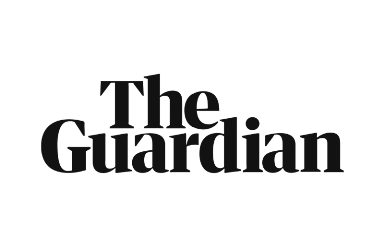 The Guardian Logo of The Guardian, featuring bold black text on a white background.
