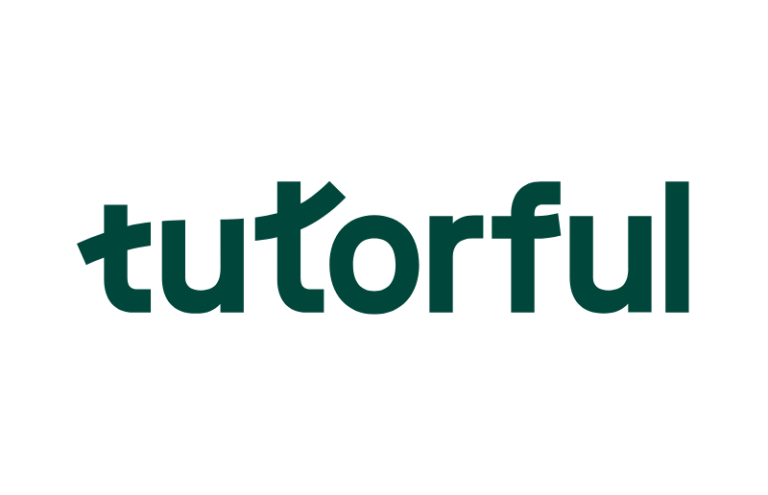 Tutorful Logo of Tutorful, featuring the word in stylised green text.